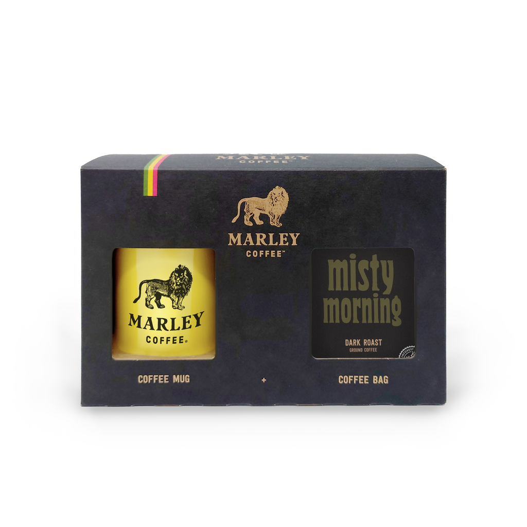 Marley Coffee Misty Morning Gift Box & Marley Coffee Mug, From The Family of Bob Marley
